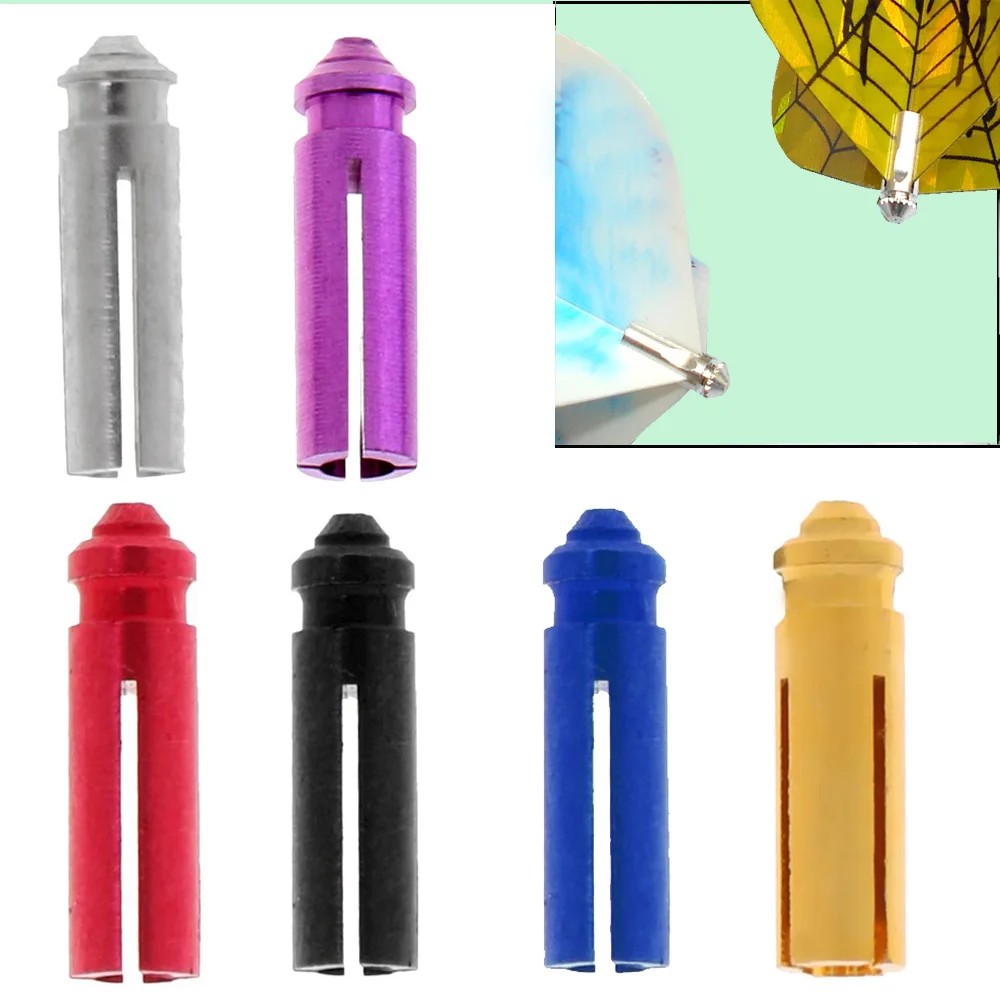 12Pc Aluminum Dart Flight Savers Protectors Dart Accessories