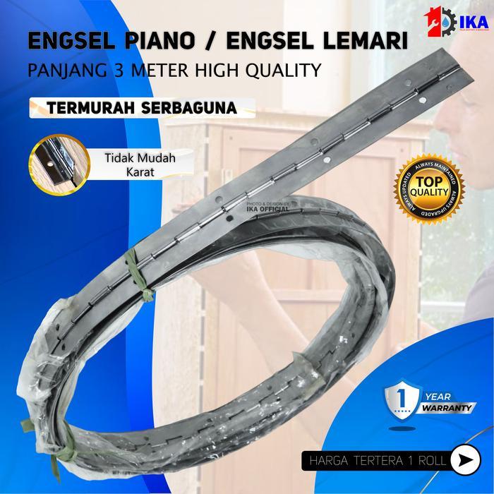 Engsel Piano 3 Meter / Engsel Lemari besi dapur/ ENGSEL PANJANG METERAN /ENGSEL LEMARI PER 3 METER