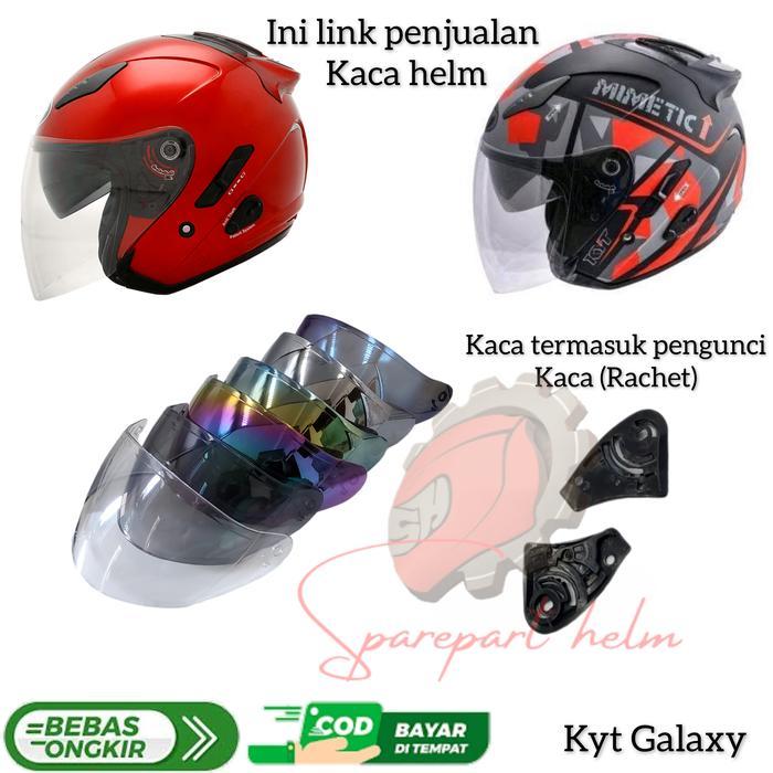 "New" Kaca helm Kyt Galaxy Slide visor helm Kyt Galaxy Slide Rachet