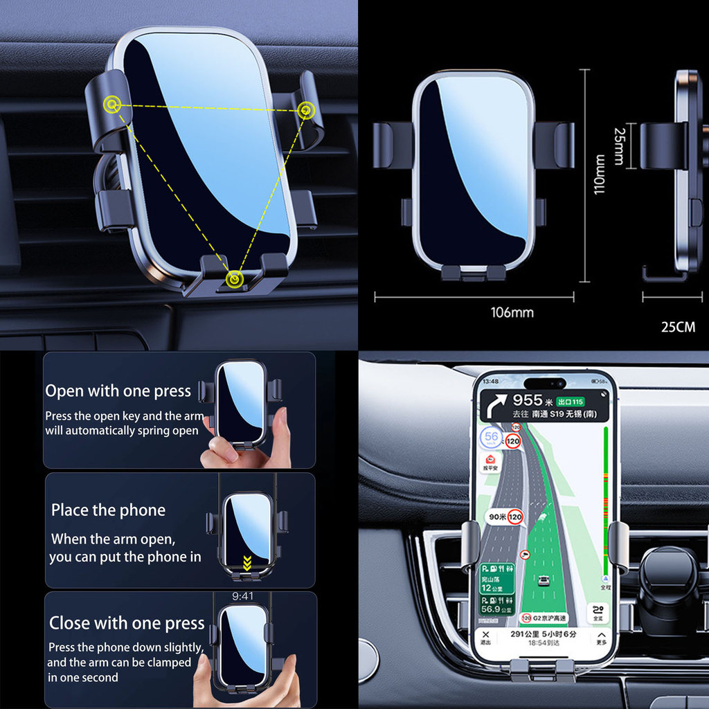 Car Mobile Phone Holder for Lincoln Nautilus 2024 2025 GPS Bracket Navigation Stand Auto Accessories