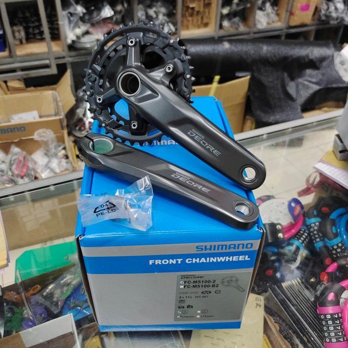 Crank Shimano Deore Fc-M5100-2 Crankset 2X11 Speed 36/26T Arm 170 -Crank 2 Speed Shimano Deore M5100