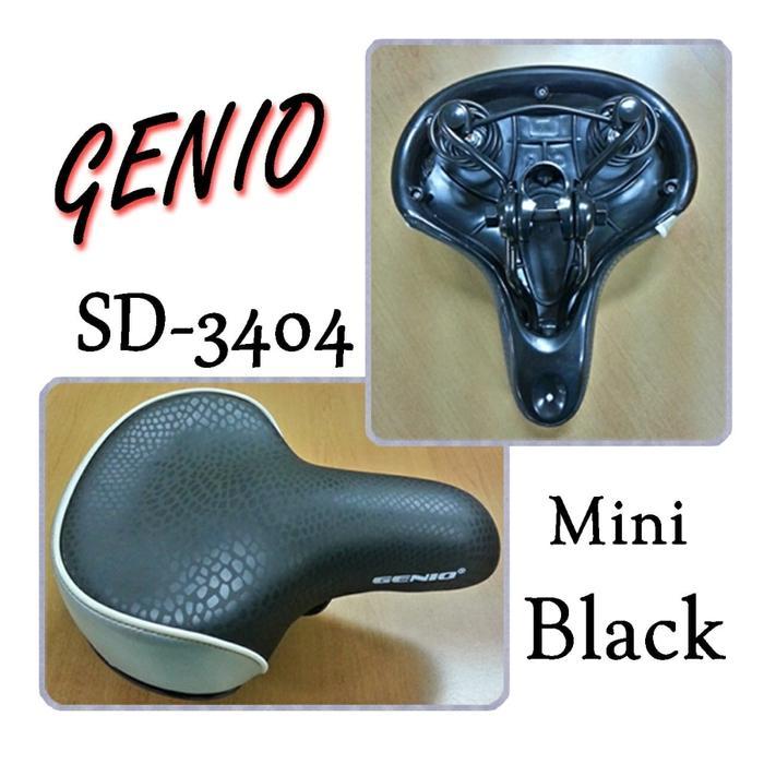 Saddle Sepeda Mini Per / Sadel Motor Listrik Genio Sd 3404 Big Black