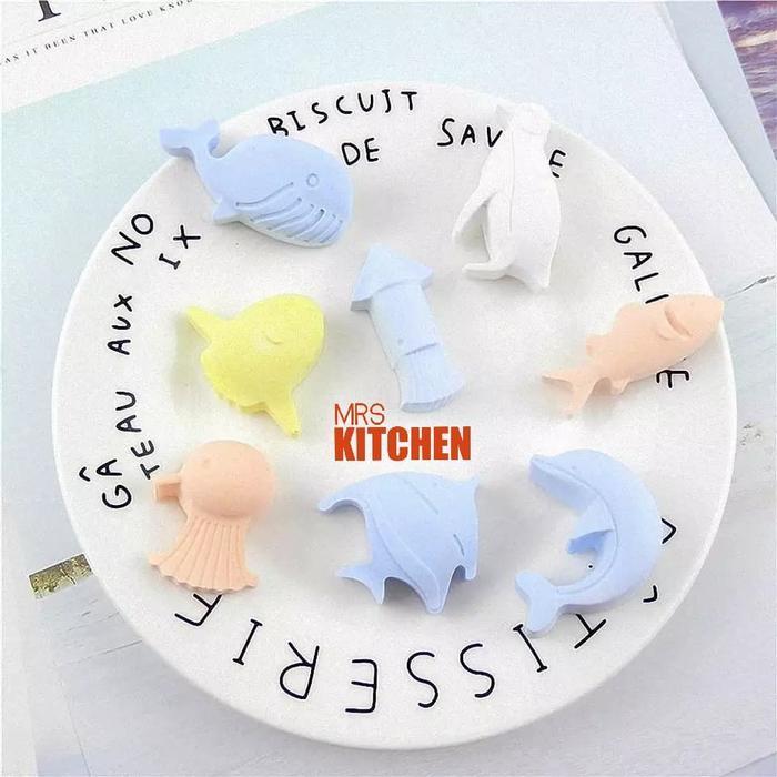 CETAKAN SILIKON ES BINATANG LAUT SEA ANIMALS ICE PUDING SILICONE MOLD