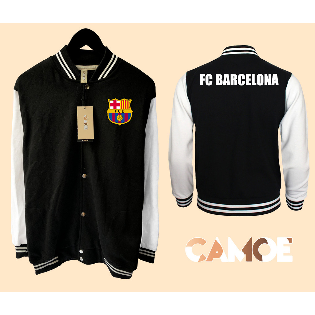 Jaket Baseball Varsity FC Barcelona Barca Logo