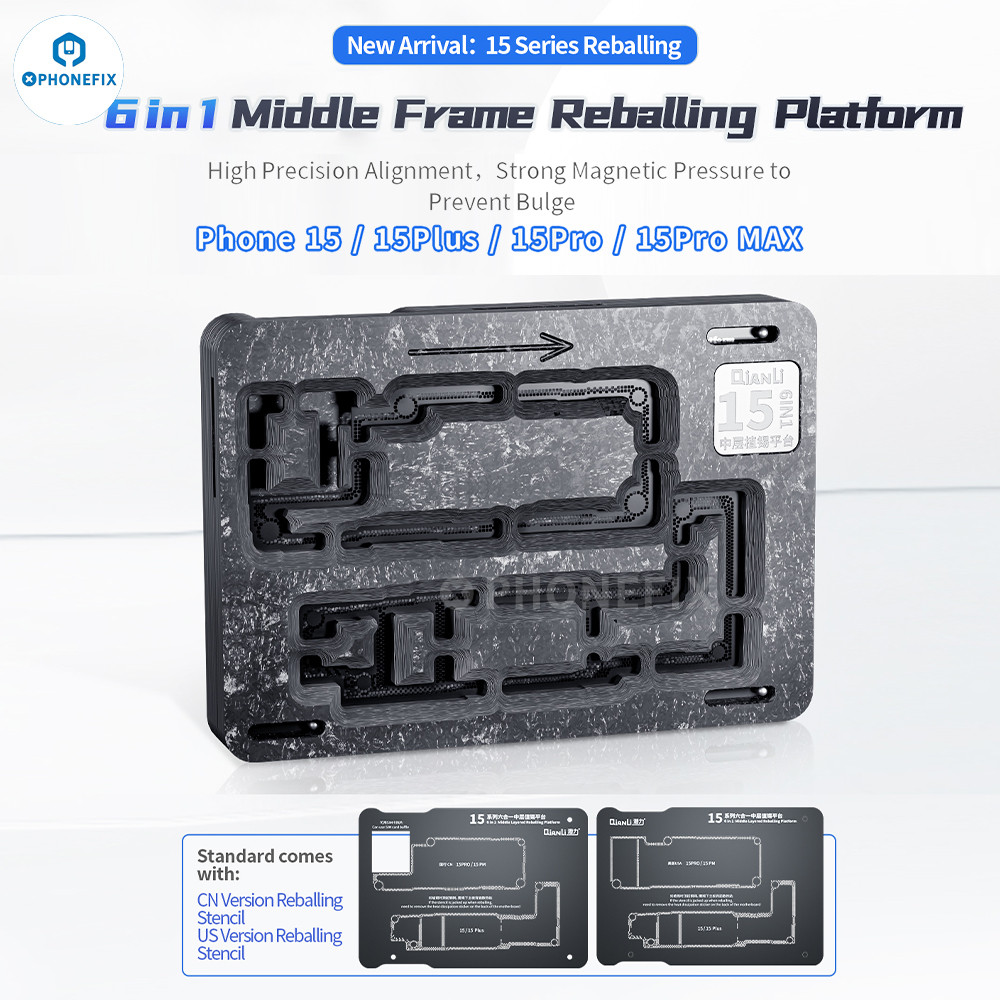BELI SEKARANG QianLi Middle Frame Reballing Platform Motherboard Fixture BGA Reballing Stencil for i