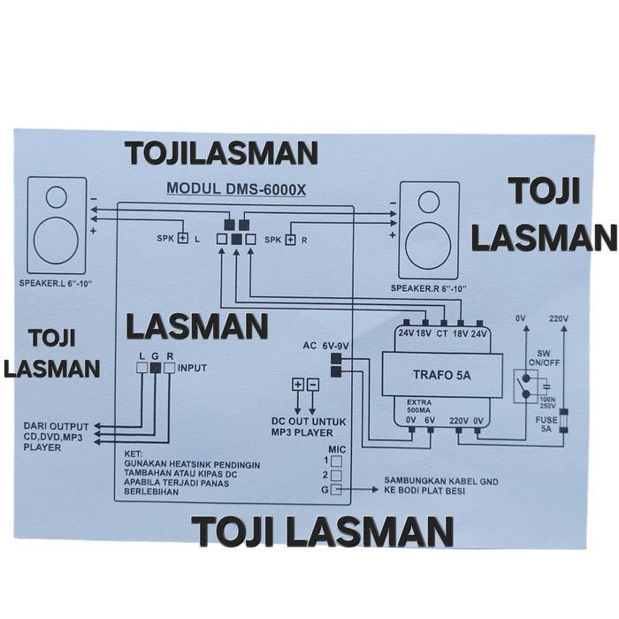 Kit Pcb Speaker Aktif Dms 6000 Platinum