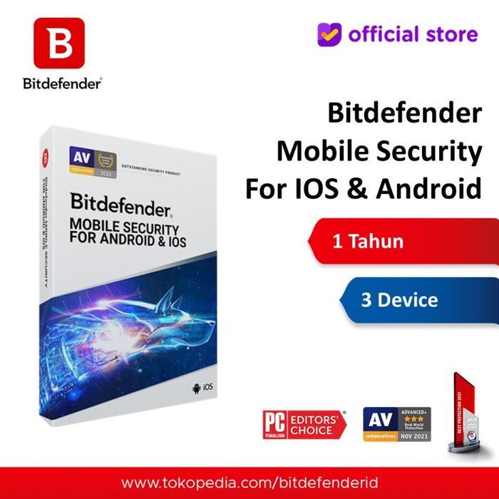 Bitdefender Mobile Security For IOS & Android 1 Year 3 Devices