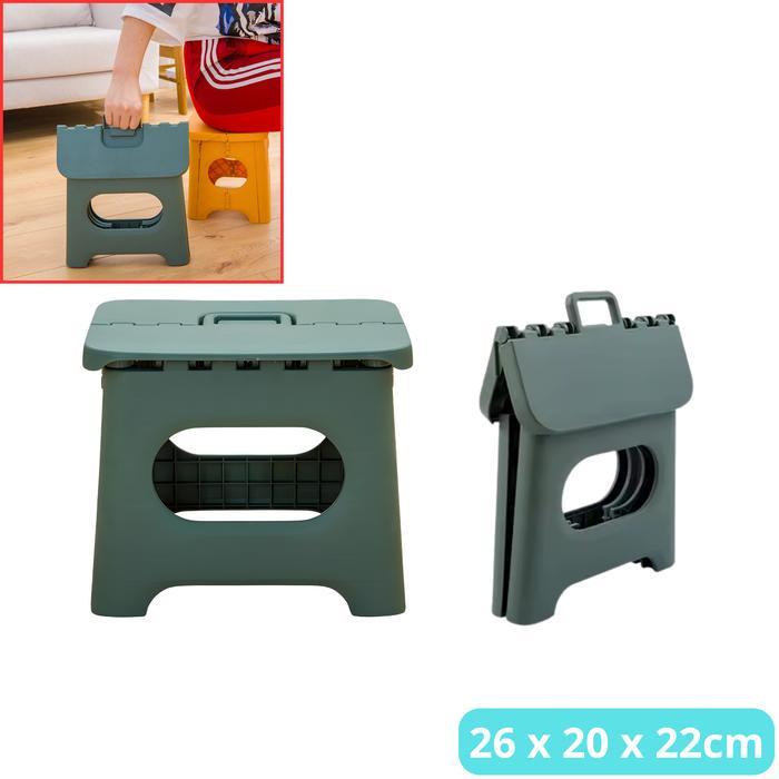 Kursi Lipat Kamar Mandi Serbaguna Bangku Plastik Dapur Jongkok Mini Portable Furniture