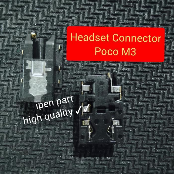 Konektor Headset Poco M3 Jack Connector Lubang Handsfree