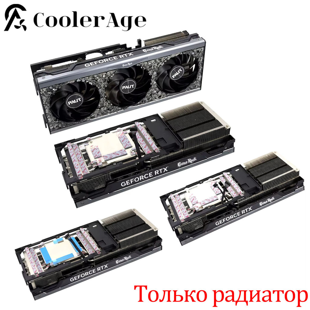For Palit RTX 4080 GameRock Graphics Card Replacement Heatsink New Original RTX4080 Video Card Fan