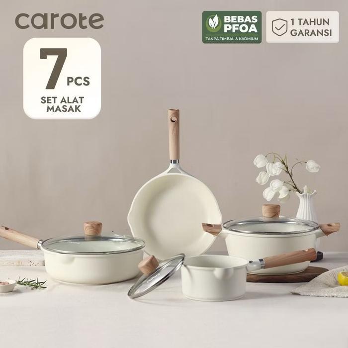[New Varian] Carote Set Putih Peralatan Masak Dapur Satuan Kitchenware