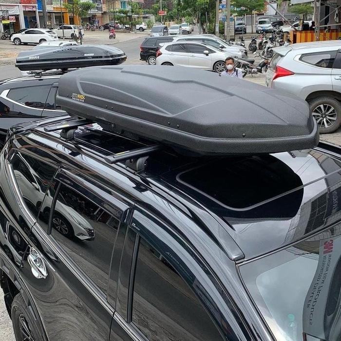 Paket Roof Box / Roofbox Solitaire + Cross Bar Otorack - Roof Box, Kirim