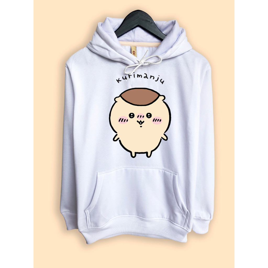 Jaket Hoodie Chiikawa Nanka Chiisakute Kawaii Yatsu Character Kurimanju