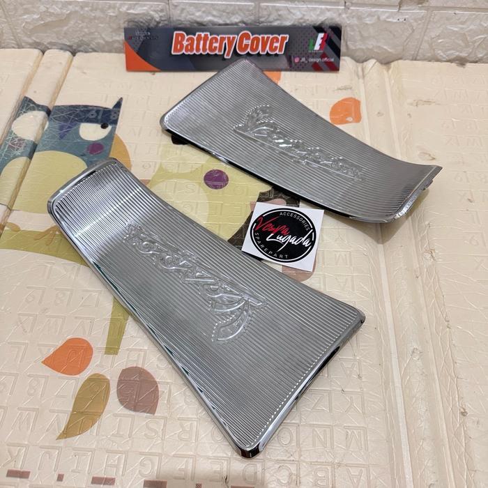 JB DESIGN BATTERY COVER/COVER AKI,TUTUP AKI JB DESIGN/KARET LANTAI TENGAH VESPA LX LXV S