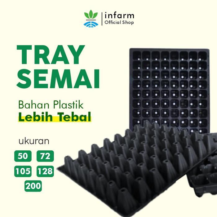 INFARM - Tray Semai Pot Semai untuk Media Tanam dan Tanaman Bibit Benih Pot Semai Bahan Plastik
