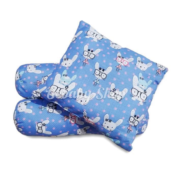Set Bantal Guling Bayi 1 Bantal 2 Guling Motif Karakter