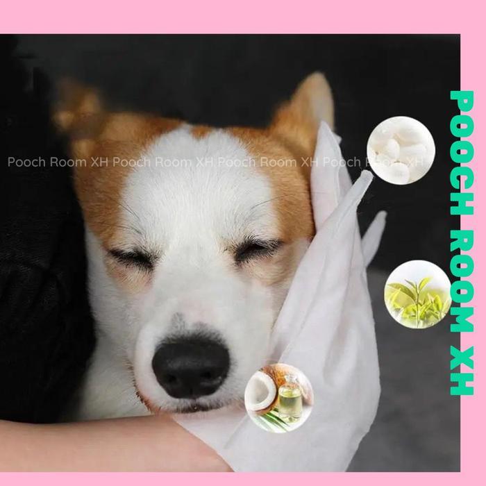 Pet Cleaning Gloves for Body Wipes/ Pet Gloves / Glove Grooming Hewan
