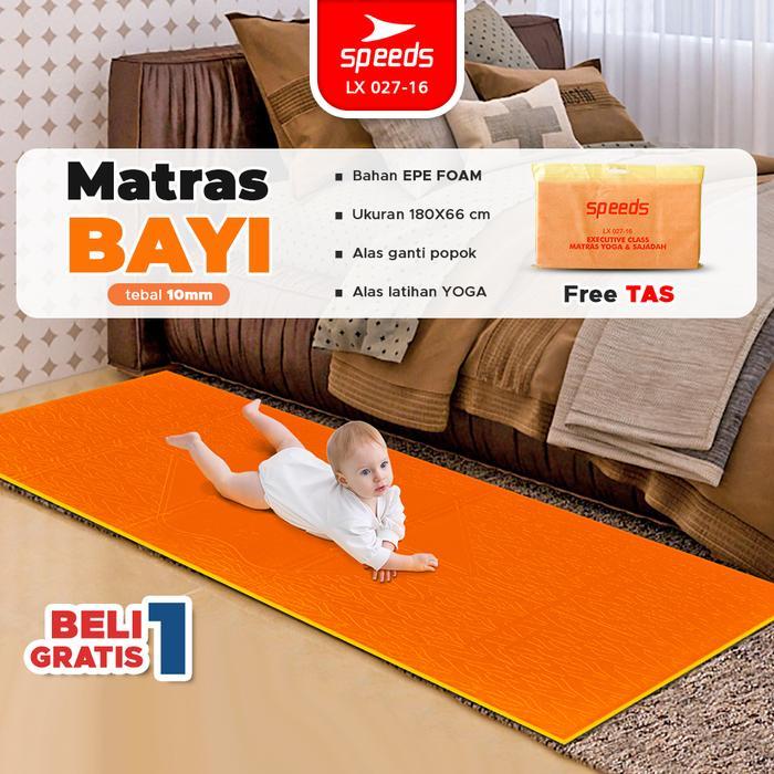 Speeds Matras Bayi Sajadah Lipat Tebal 10Mm Olahraga Yoga Baby Tebal Karpet Outdoor Matras Camping