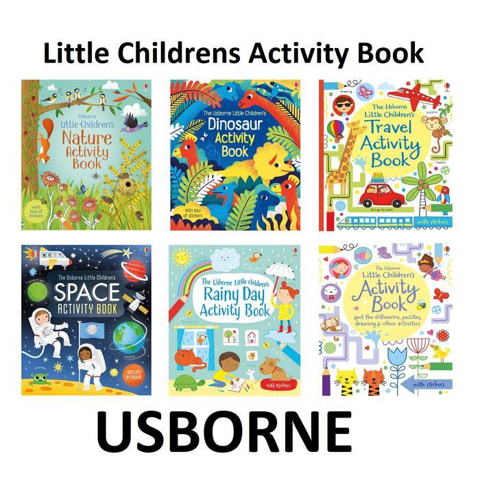 Little Children Activity Book Usborne Stickers Puzzle