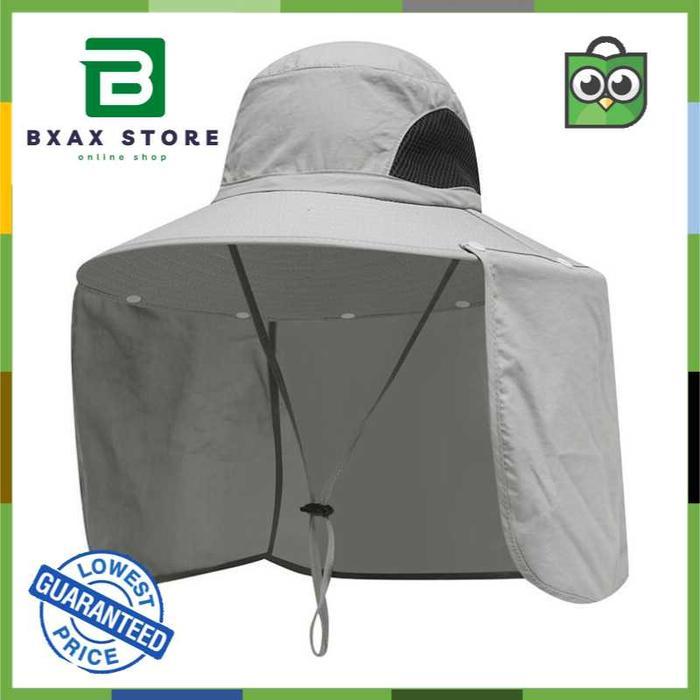 ORIGINAL Topi Mancing Anti Panas UV Wateroof with Neck Cover Tentara Jepang READY STOCK