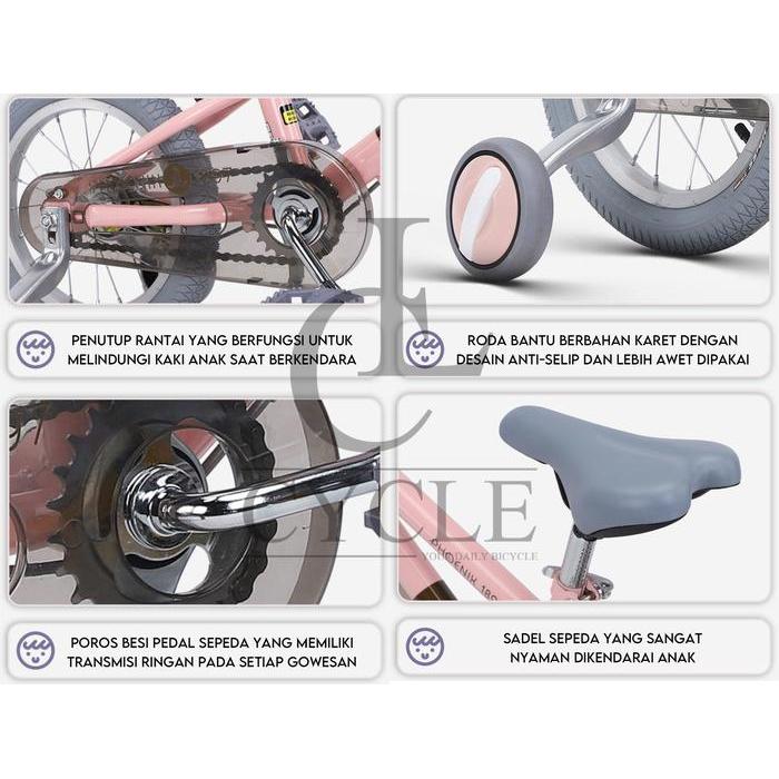 [READY] Sepeda Anak Roda Empat Phoenix Retro - 14, 16 dan 18 Inch