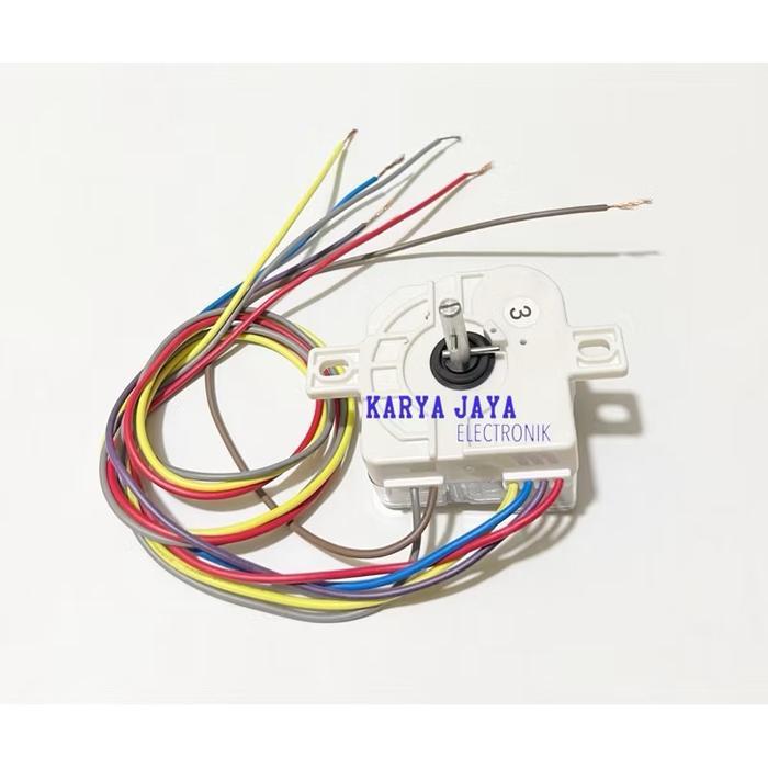 TIMER WASH 6 KABEL MESIN CUCI SANKEN 2 TABUNG - TIMER MESIN CUCI SANKEN 6 KABEL