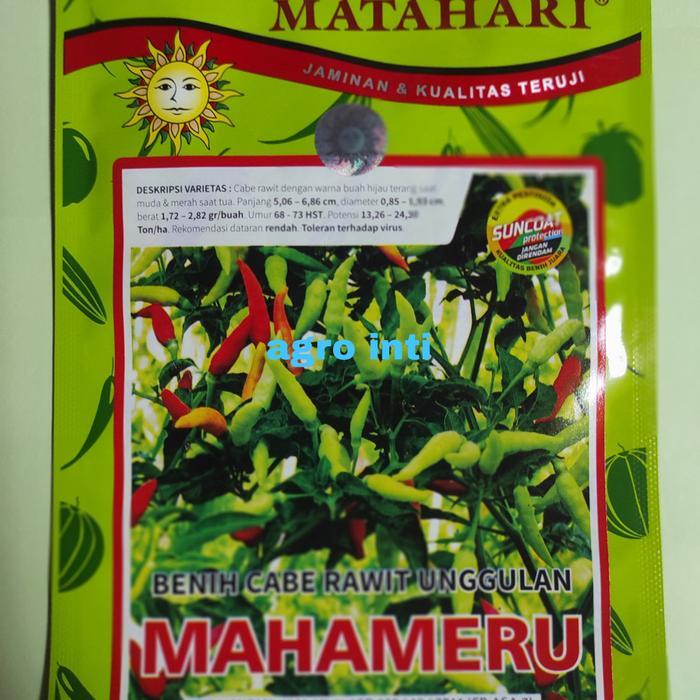 Benih cabe rawit unggulan MAHAMERU isi 10gr cap Bunga Matahari