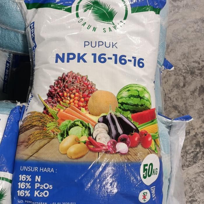 Promo Pupuk Npk 16 16 16 Daun Sawit 50Kg Ori