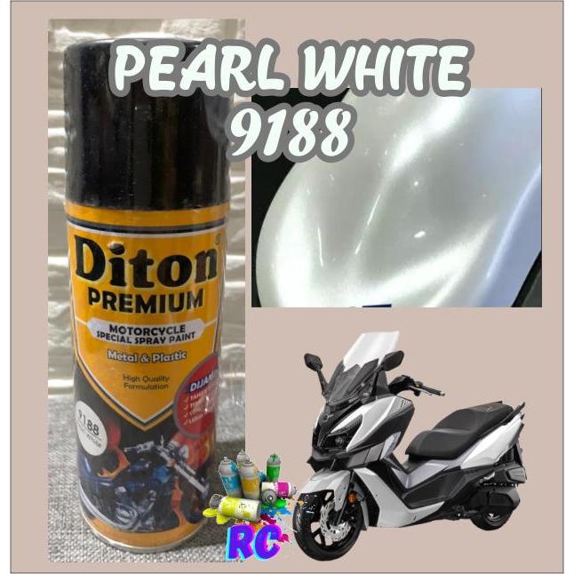 Cat Pilox Diton Premium Pearl White 9188 400Cc Warna Putih Mutiara