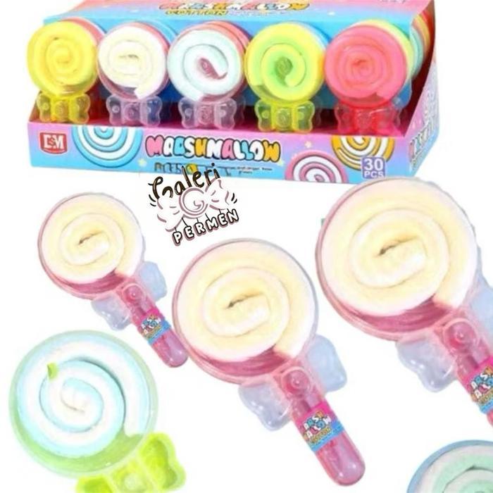 Marshmallow Cotton Lollipop Isi 30