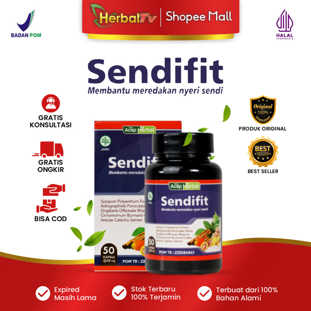 Obat Radang Sendi Jari Tangan & Kaki Bengkak – SENDIFIT Kapsul