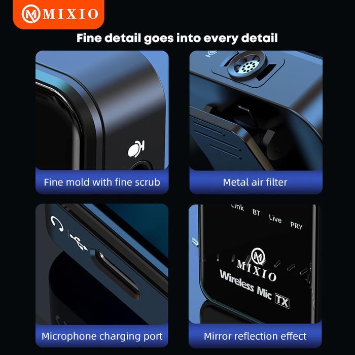 MIXIO-T9/T10 Wireless Microphone Professional Mikrofon Lavalier HP