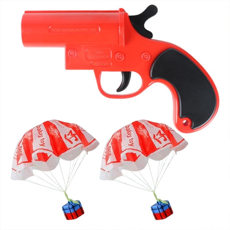 Realistic Signal Guns Throwing Parachute Family Games Preschool Education Toys Ature Novelty Toy