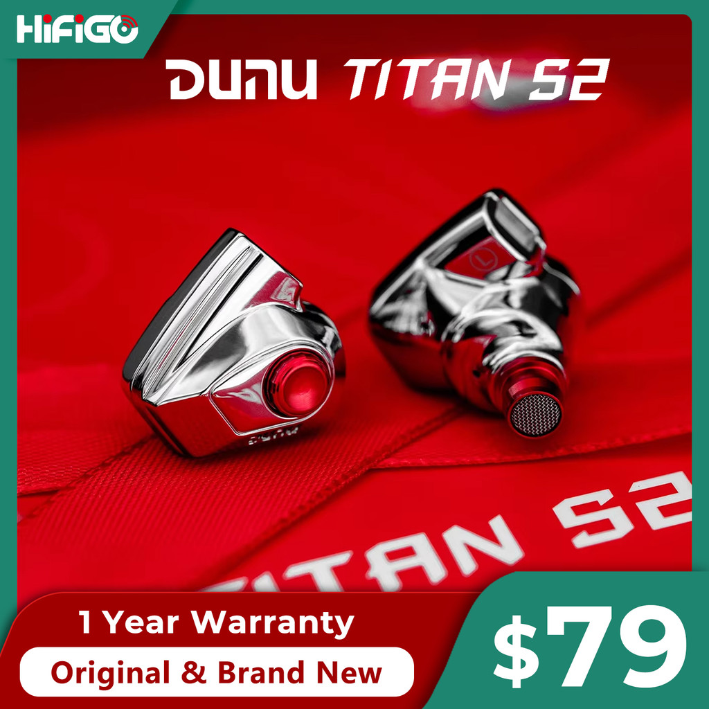 DUNU Titan S2 / TitanS 2 Dual-Chamber & Magnetic Circuit Dynamic Driver In-Ear Earphones with