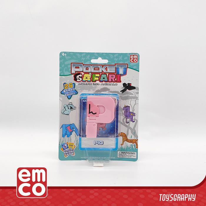 Emco Pocket Safari PIG Letter P Morphers Transformers Robot Animal