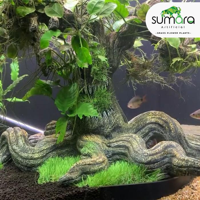 Rumput Sintetis Aquarium / Rumput Aquascape Murah