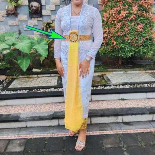 Sabuk Pending Ikat Pinggang Ukiran aksesoris Tari Bali