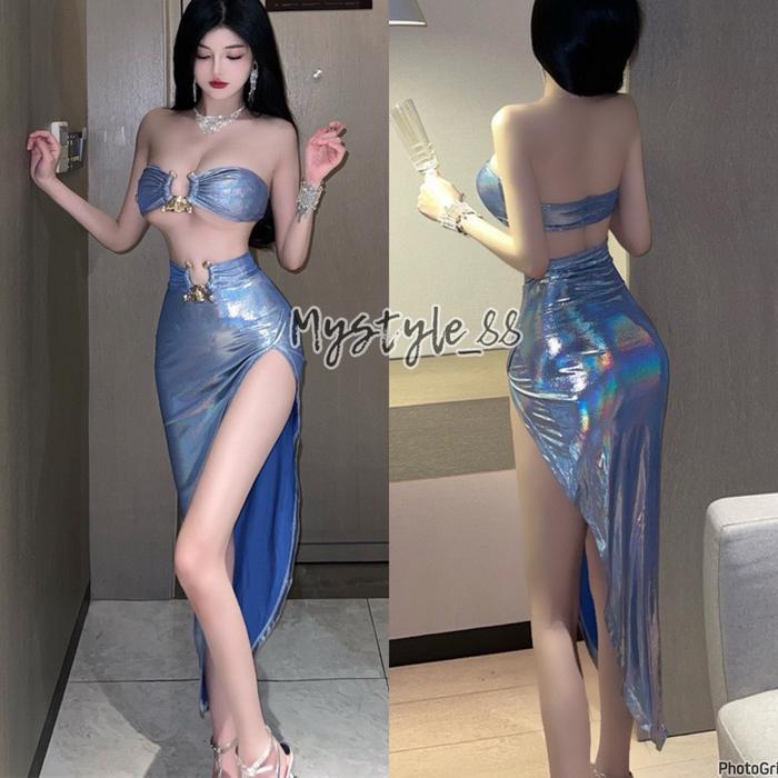 Clubbing Dress Sexy Glosy Baju Dinas malam 5888 Pesta