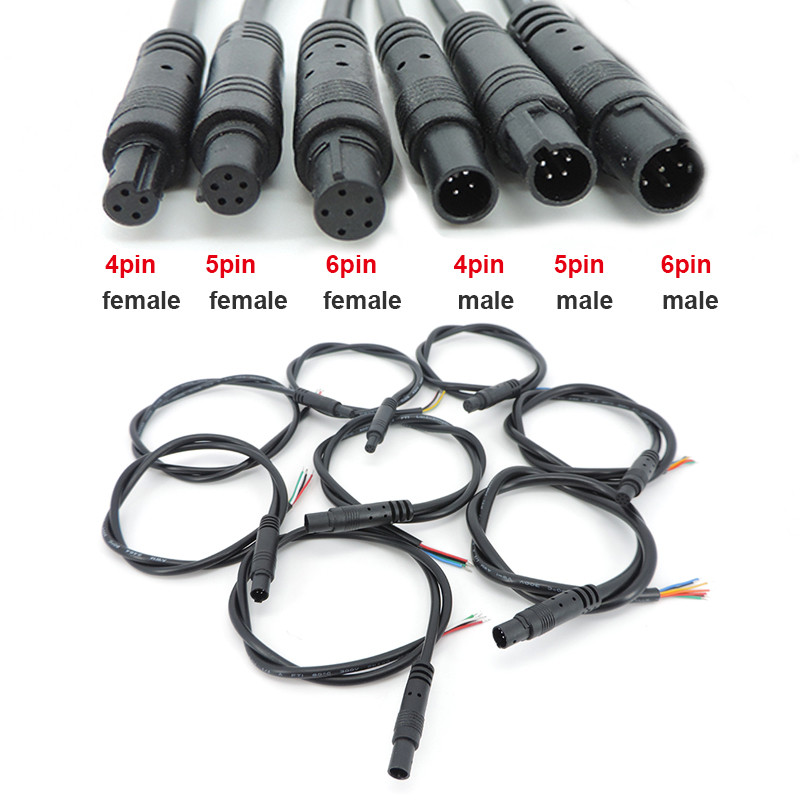 Diy 4Pin 5Pin 6Pin Jack Car Dvr Ca Extension Cable Hd Monitor Vehicle Rear View/Back Up Ca Wire Male