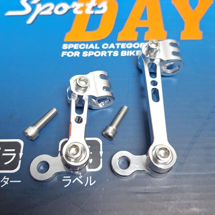 BRAKET SELANG REM DEPAN CNC MODEL TIANG FLEXIBLE DAY BRACKET KLEM PANGKON KABEL REM DEPAN MOTOR