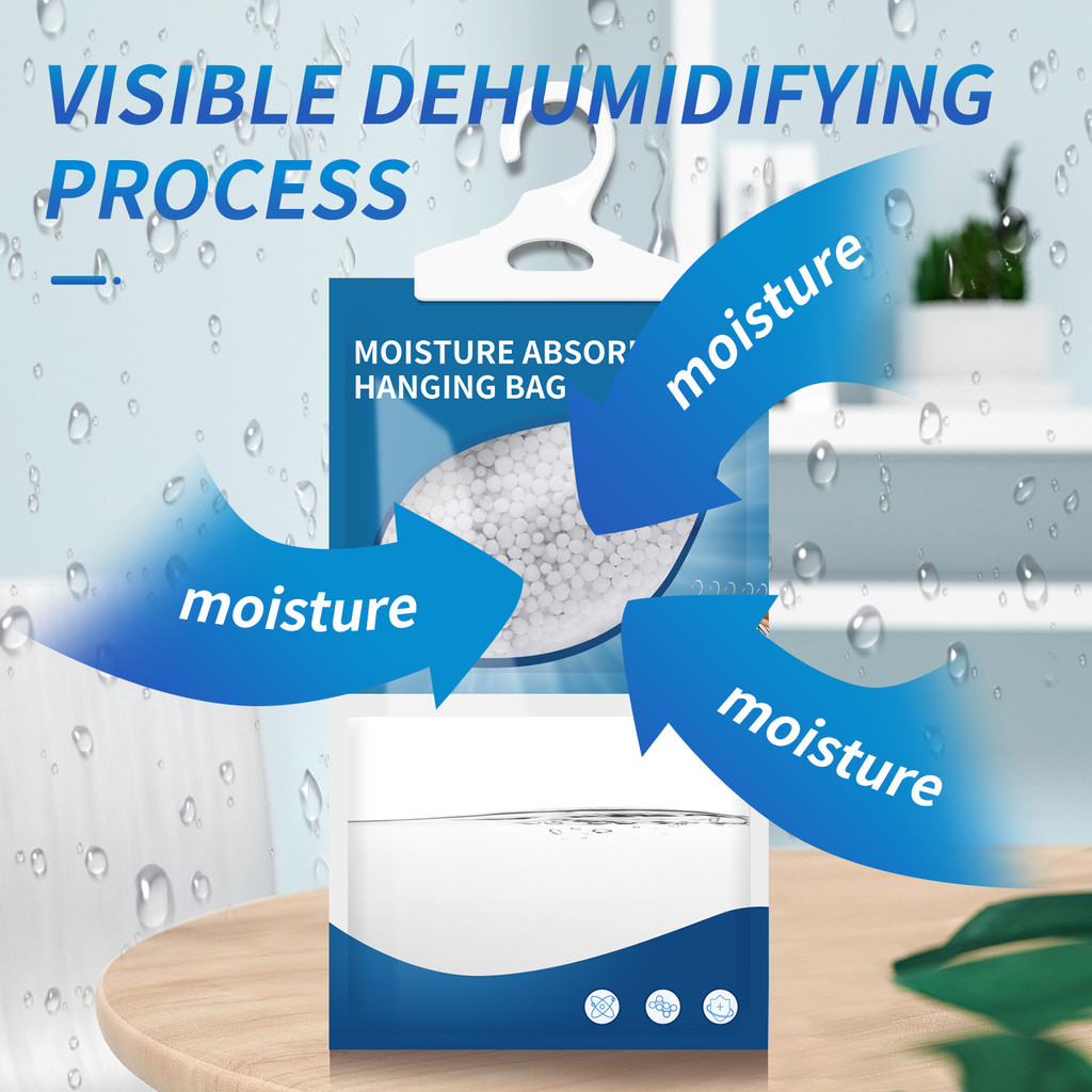 Moisture Absorbent Dehumidifier Anti Mold Hanging Bag Wardrobe Dehumidifier Bags Anti Moisture Bag