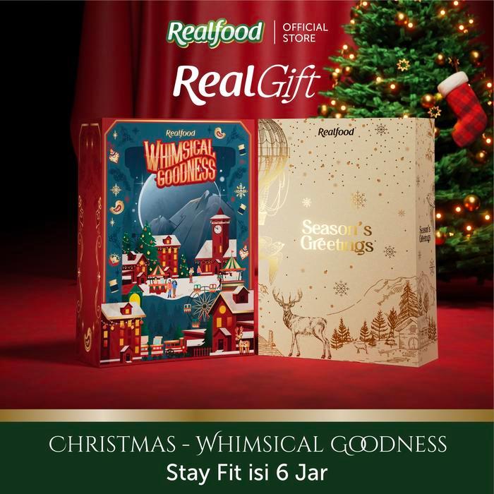 GIFT Realfood Christmas Hampers Whimsical Goodness l Stay Fit 6 Jar Hampers Natal