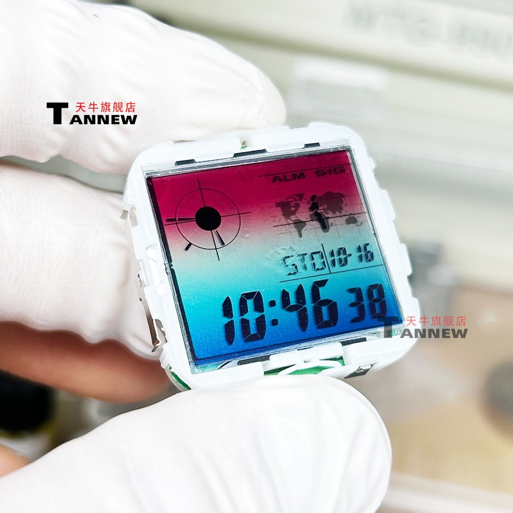 For Ae-1200 Watch Rainbow Screen Colorful Display Sticker Overlay Easy Installation Diy For Watch