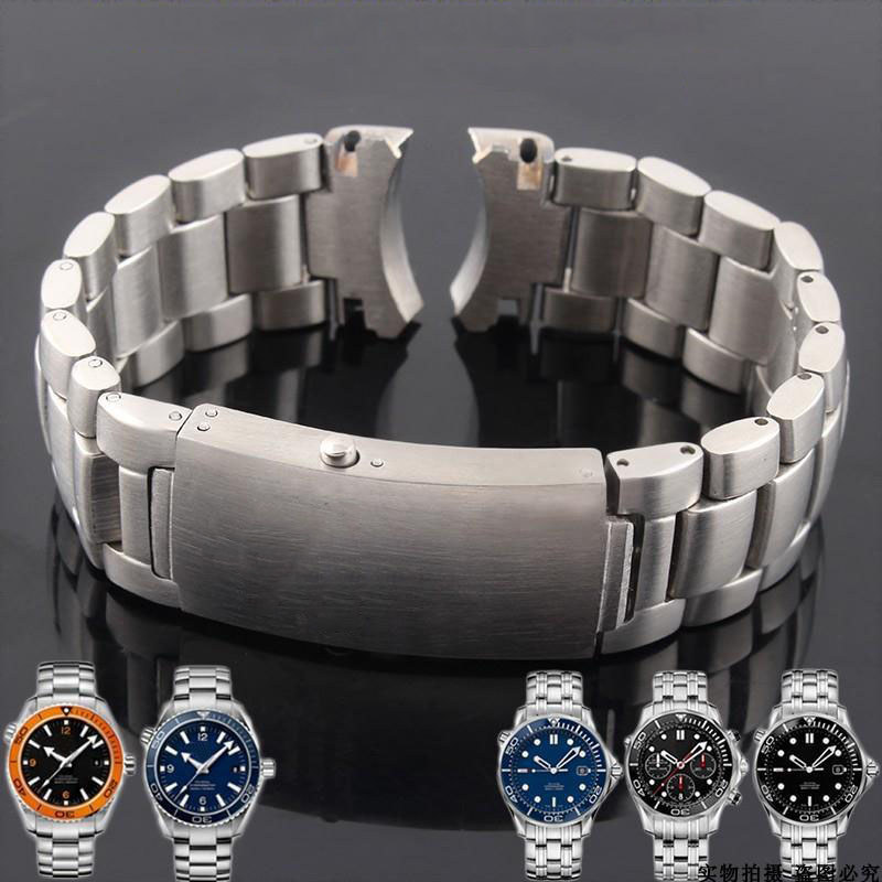 Watch Band Stainless Steel Strap For Omega 007 Seamaster Planet Ocean 300M Sportss Watchband