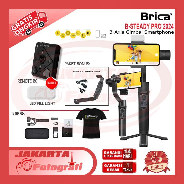 BRICA B-STEADY PRO 2024 GIMBAL KAMERA SMARTPHONE ACTION CAMERA RESMI