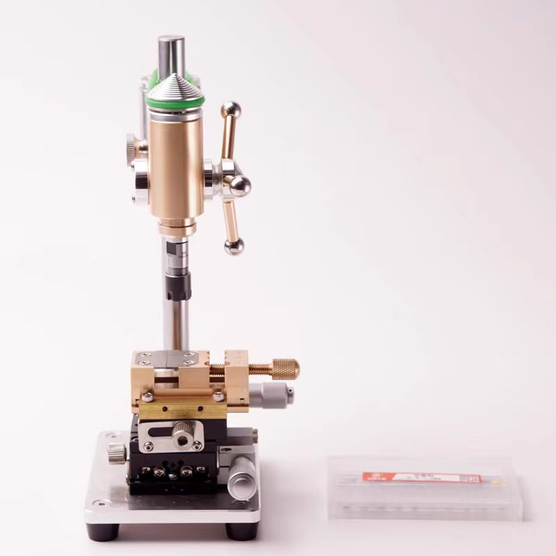 Mini Metal Bench Drill Model - Adjustable Pressure Precision Watchmakers Bench Drill for Ornament