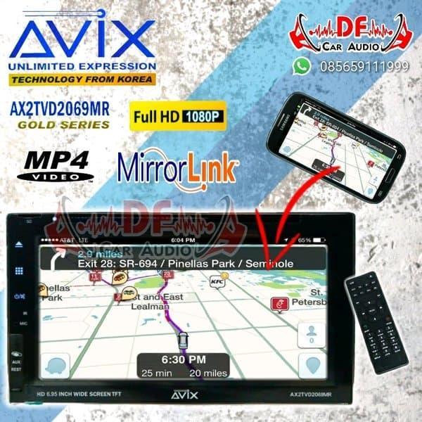 Doubledin Full Glass Mirrorlink Avix [Df Car Audio]