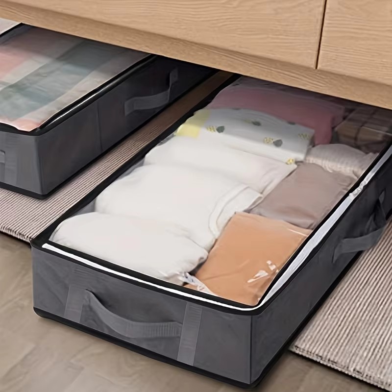 Under Bed Storage Container Organizer Large Capacity under Bed Clothes Storage Box Foldable Storage