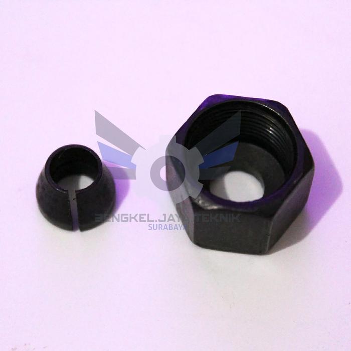 Baut Mata Collet Nut Mesin Trimmer / Collect cone + Nut Trimmer 3701