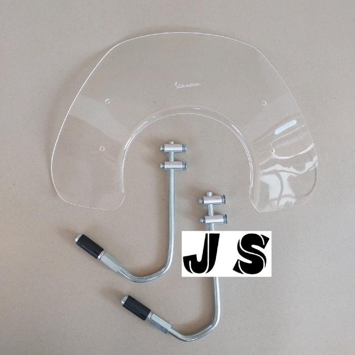 Windshield Vespa Gts / Aksesoris Vespa Matic Motorcycle Besi Coklat